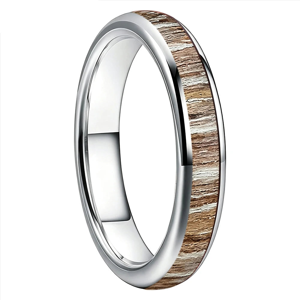4mm Women’s Zebrawood Tungsten Ring