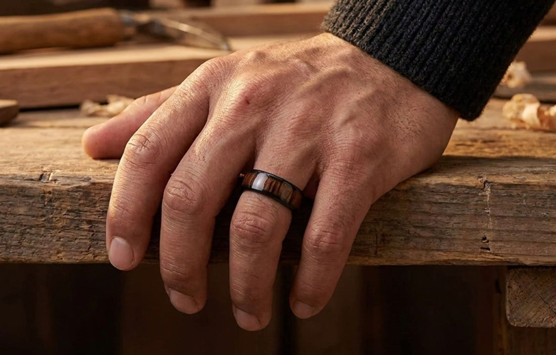 The Best Wood Inlay Tungsten Rings for Men Who Want Rustic and Durable
