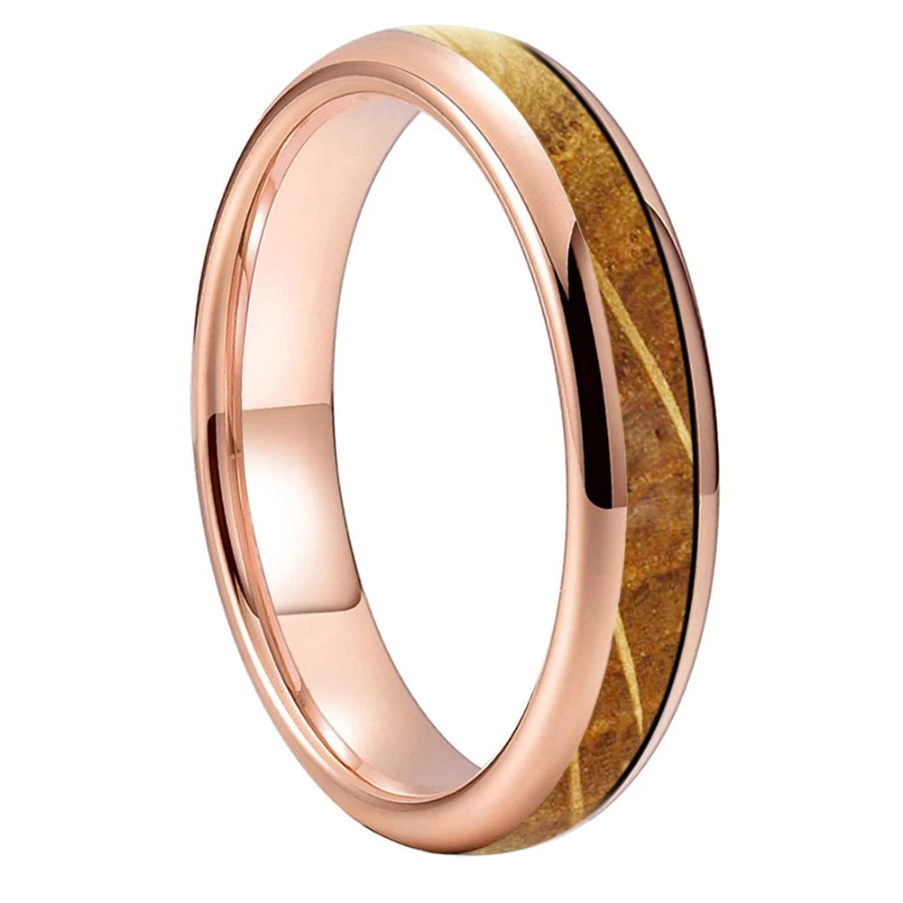 Whiskey Barrel Wood Tungsten Ring