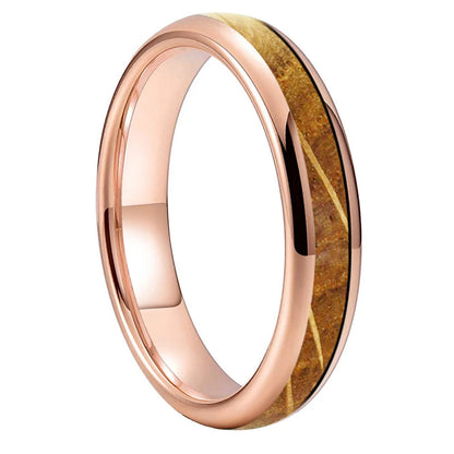 Whiskey Barrel Wood Tungsten Ring