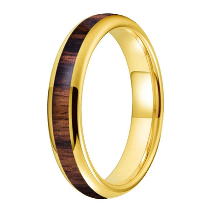 4mm Rosewood Inlay Tungsten Ring