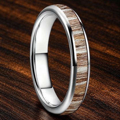 4mm Women’s Zebrawood Tungsten Ring