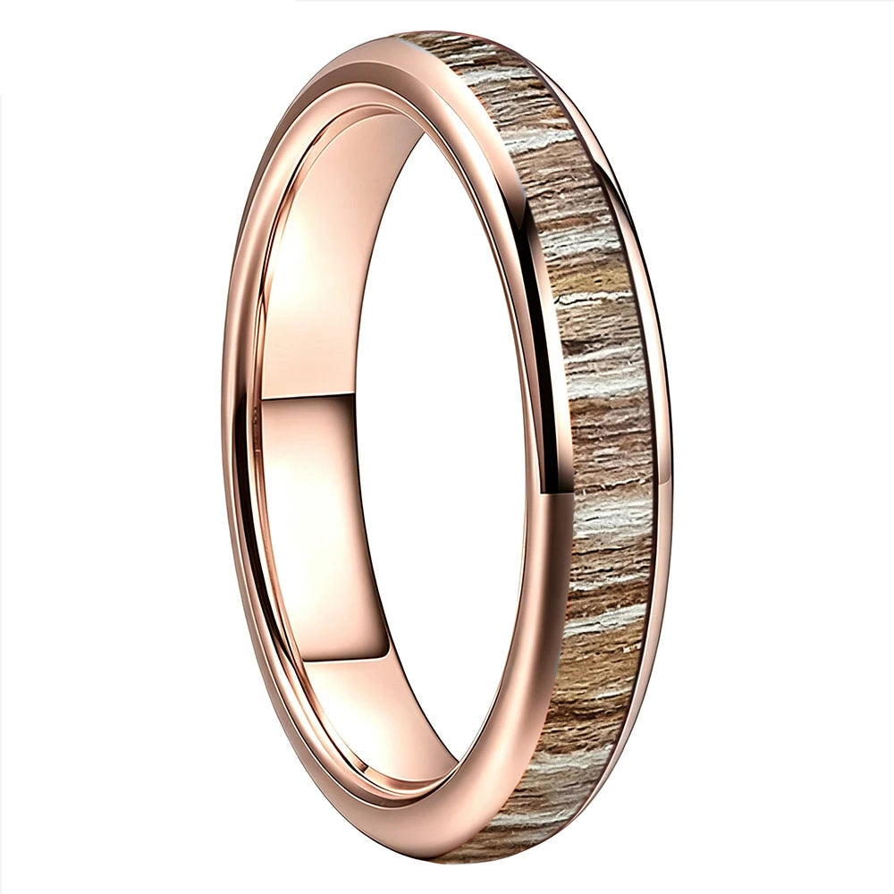 4mm Women’s Zebrawood Tungsten Ring