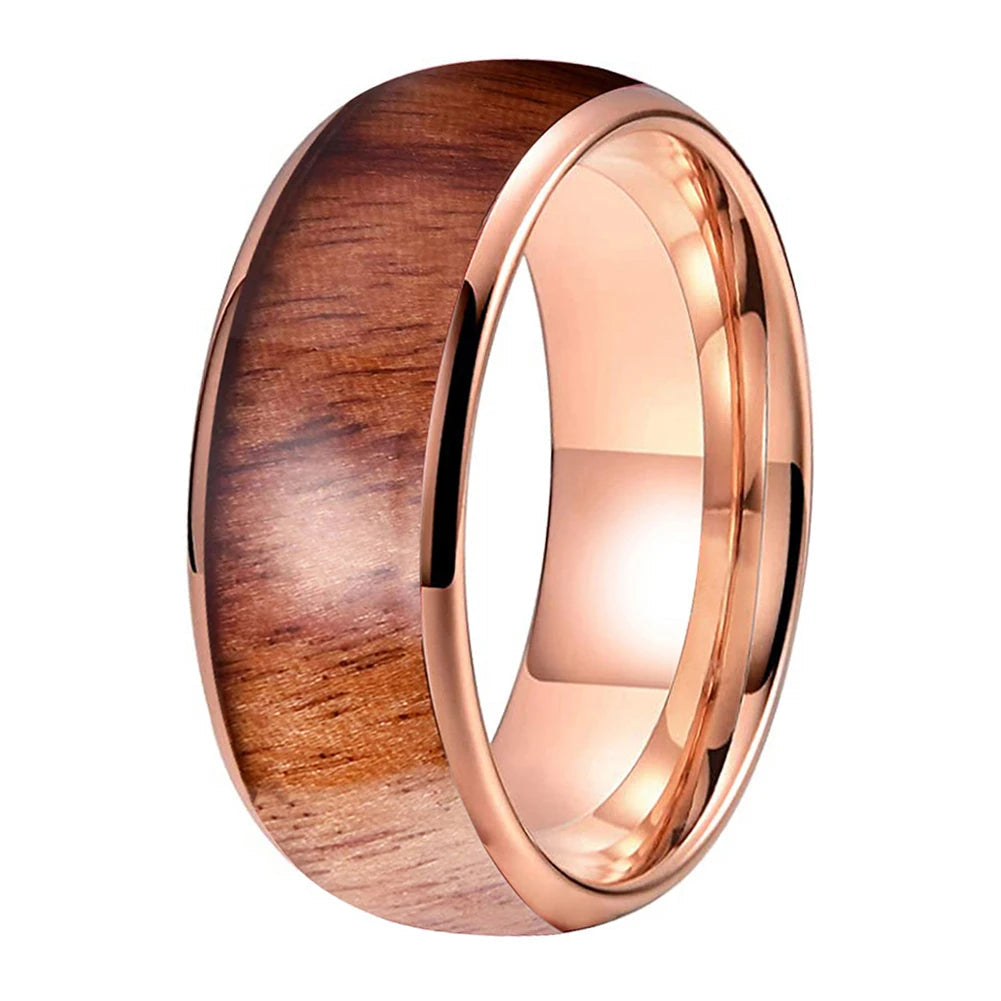 Hawaiian Koa Wood Tungsten Ring
