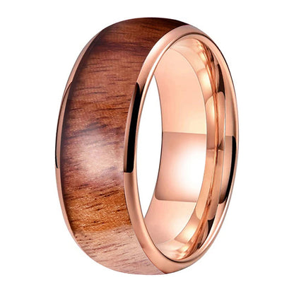 Hawaiian Koa Wood Tungsten Ring