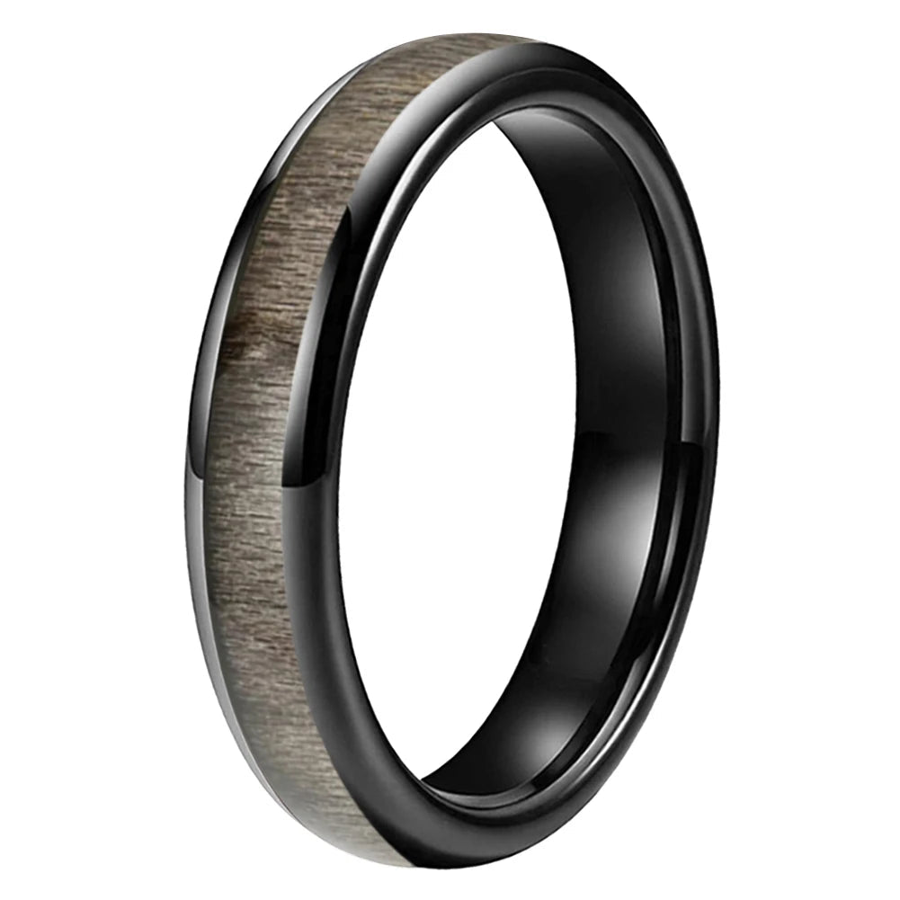Bird's Eye Maple Wood tungsten Ring