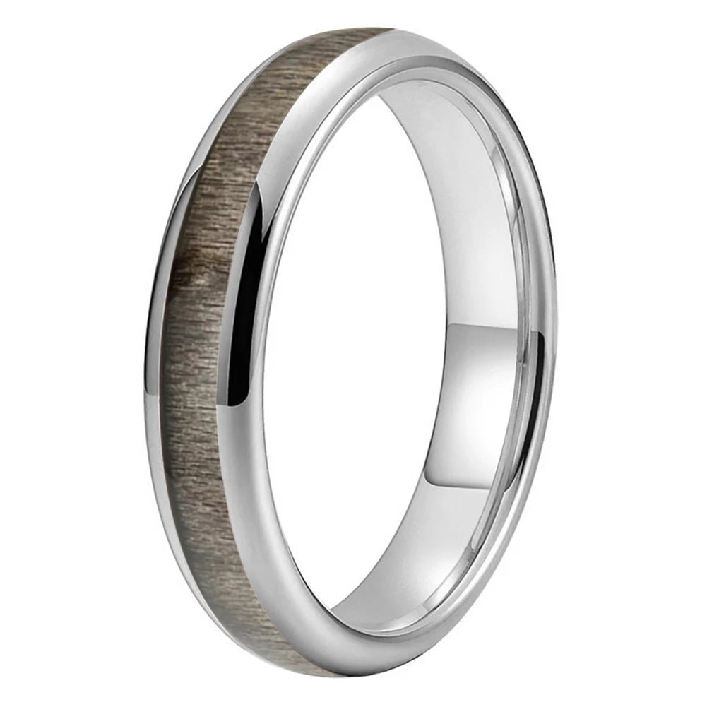 Bird's Eye Maple Wood tungsten Ring