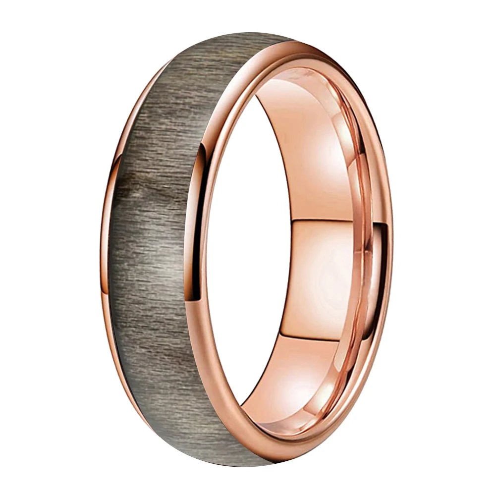 Bird's Eye Maple Wood tungsten Ring