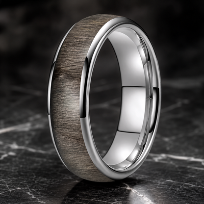 Bird's Eye Maple Wood tungsten Ring