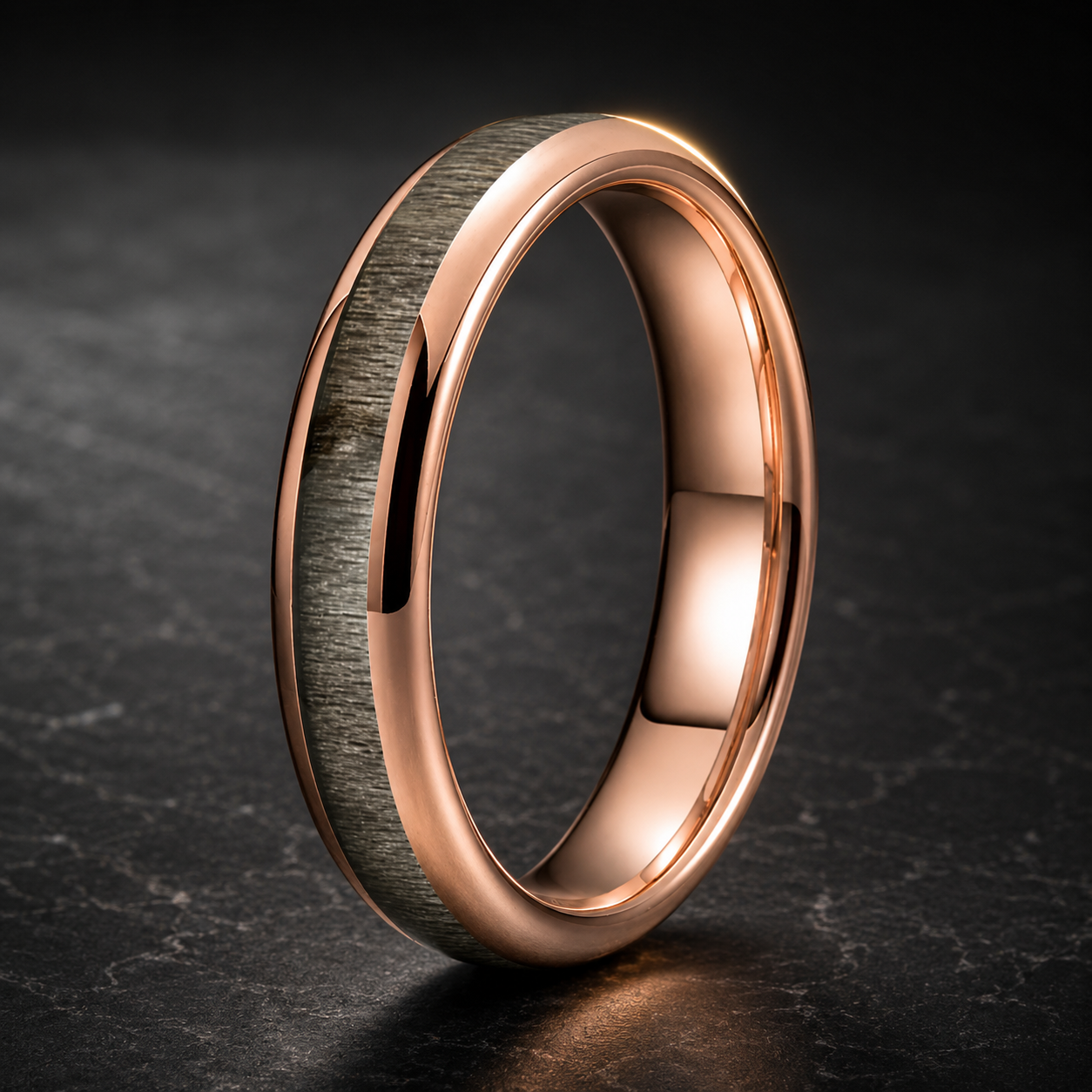 Bird's Eye Maple Wood tungsten Ring