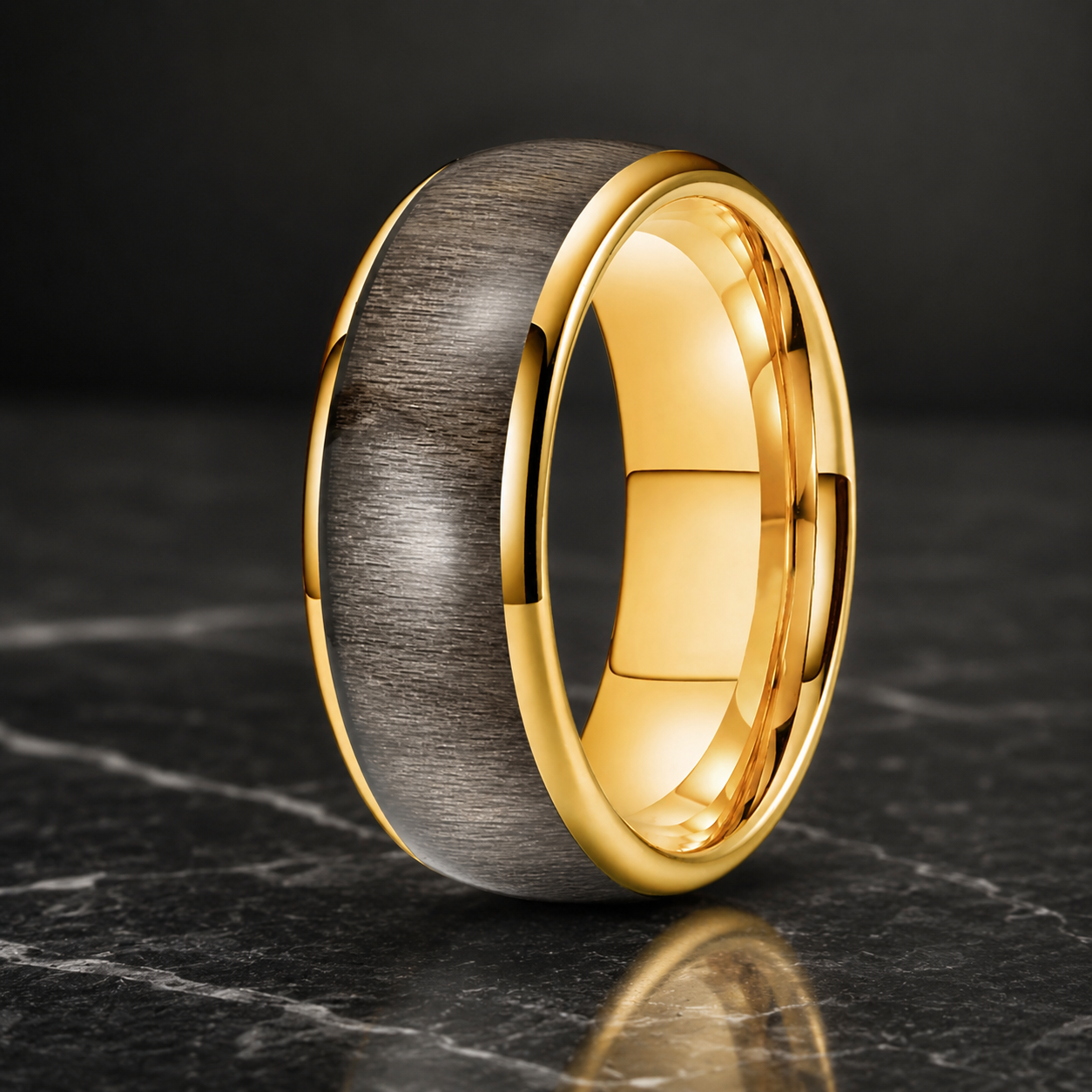 Bird's Eye Maple Wood tungsten Ring