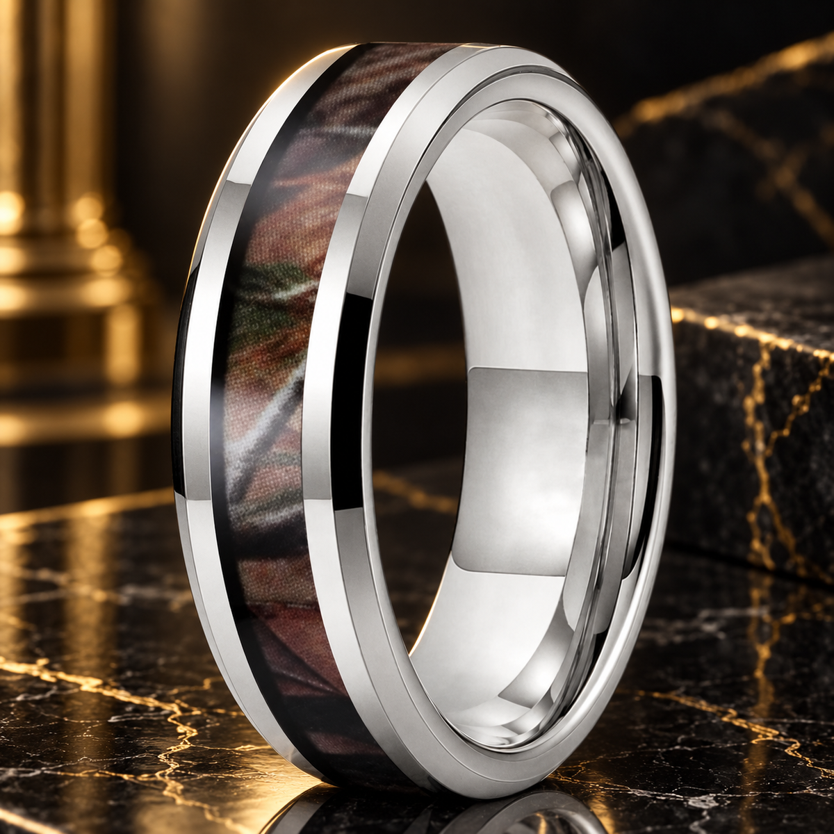 Realtree Camo Tungsten Ring