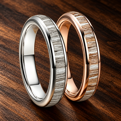 4mm Women’s Zebrawood Tungsten Ring