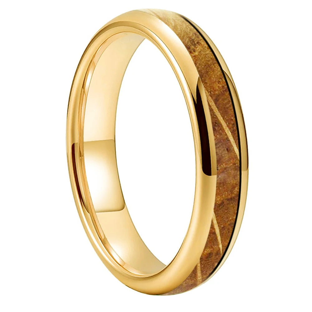 Whiskey Barrel Wood Tungsten Ring
